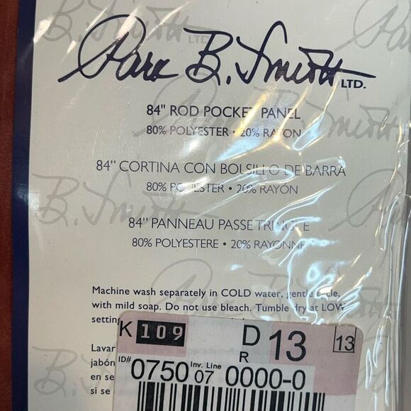 Park B Smith Cleopatra Rod Pocket Curtain Panel Copper 57”X 84” NEW Window Cover - Picture 5 of 6